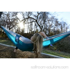 Equip 1-Person Durable Nylon Portable Hammock for Camping, Hiking, Backpacking, Travel, Includes Hanging Kit 566019019